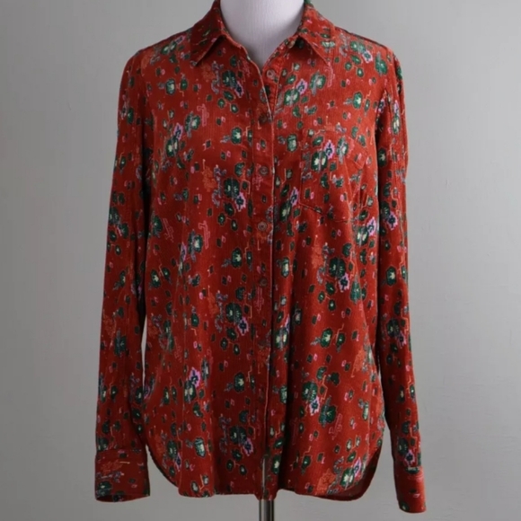 Anthropologie Corduroy Shirt, Building 18, Size 8, M - Picture 2 of 6